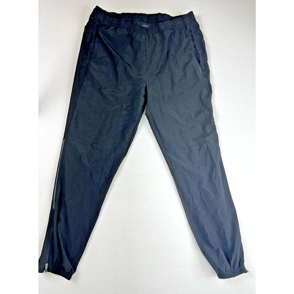 Skora Pants Mens XL Black Qwuik Dry Tapered Zip Ankle Pocket Athletic Running - Picture 1 of 13